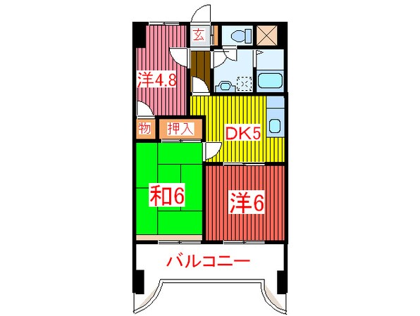 エストカーザ牛込の物件間取画像